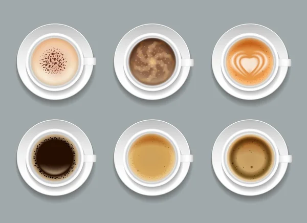 Kreative Kunst Kaffeeservice — Stockvektor