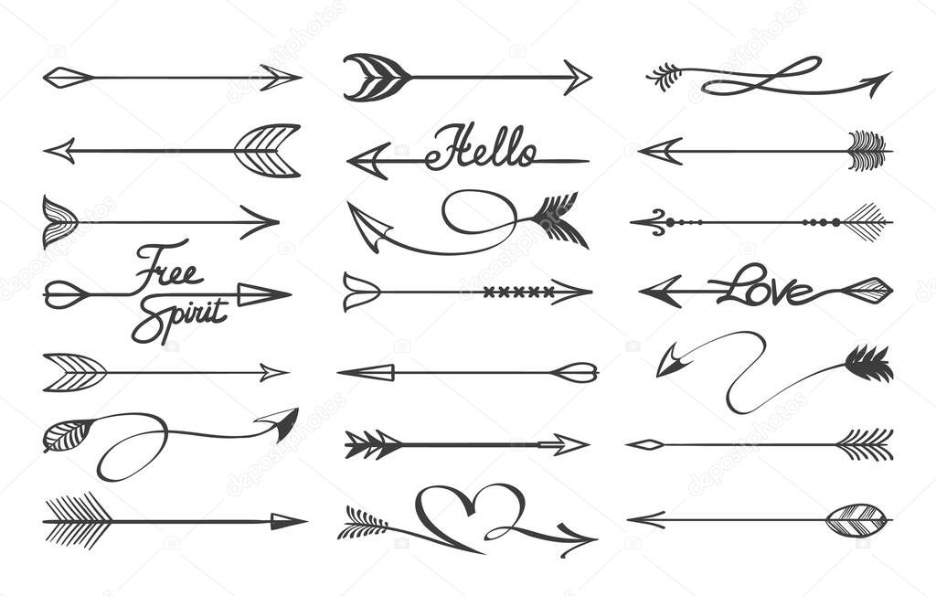 Curved arrows sketch