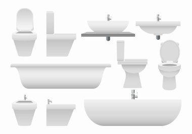 Gerçekçi 3D banyo koleksiyonu