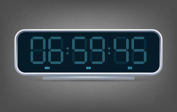เคาน์เตอร์นาฬิกาดิจิตอล — ภาพเวกเตอร์สต็อก