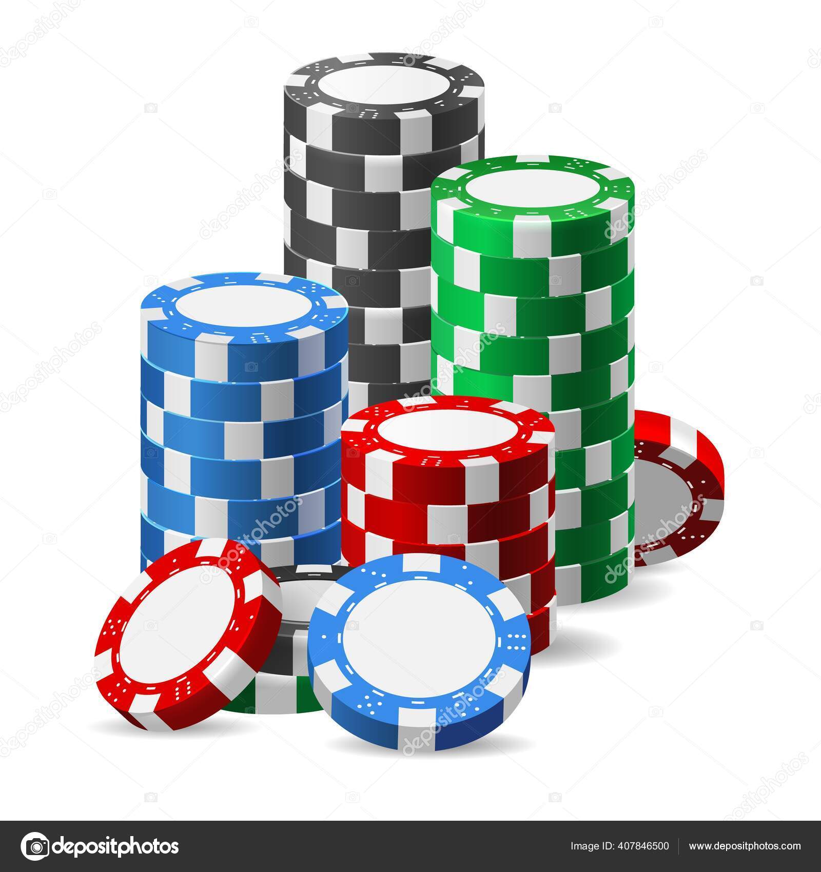 Free Vector  Realistic and colored casino online games with roulette dice  and gaming pieces