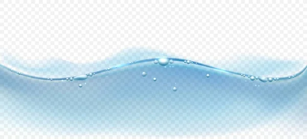 Superficie de agua transparente — Vector de stock