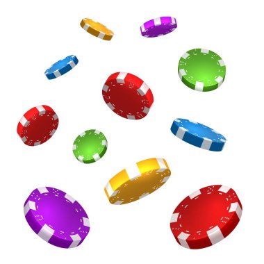 Düşen poker fişleri