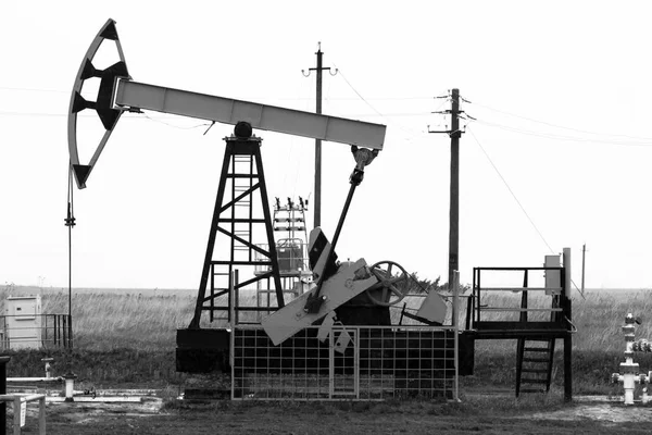 Olejová Čerpadla Olej Houpací Křeslo Zařízení Pro Ropný Průmysl Olej — Stock fotografie