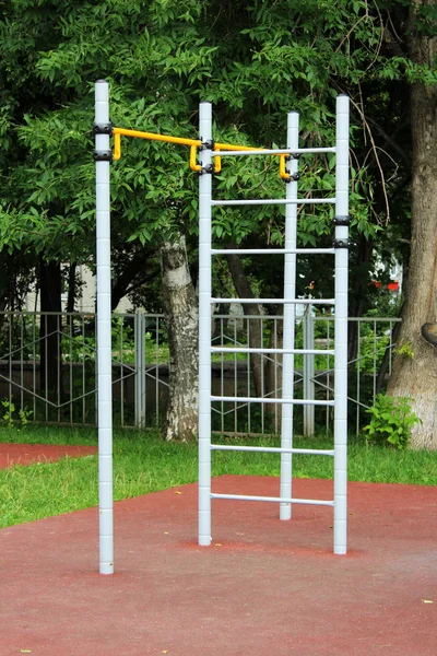 Outdoor sport simulator. Street workout exercise. Object