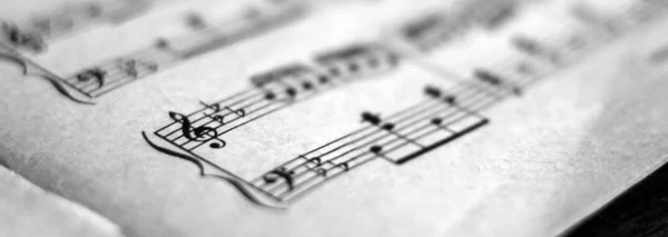 Yazılı Müzik Notası, Eski Notalar — Stok fotoğraf