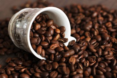 kahve çekirdekleri orange Bowl. 