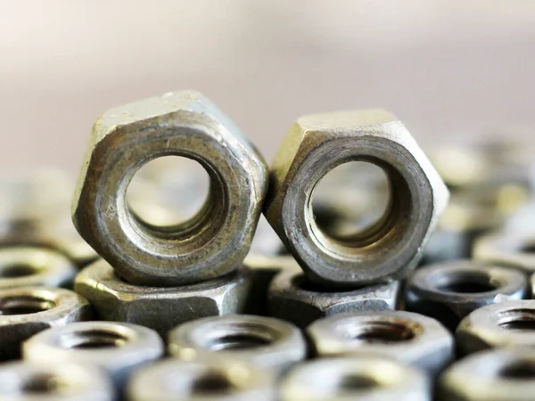 Metalen Bouten Industrie Reparatie Bouw — Stockfoto