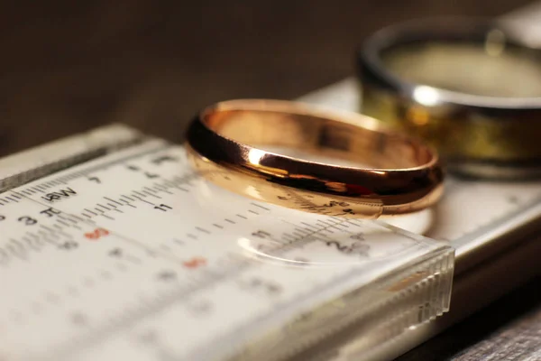 Wedding Rings Measuring Device — Stock Photo, Image