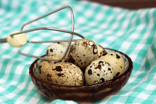 Grupo Huevos Codorniz Comida Ecológica Tan Cerca — Foto de Stock