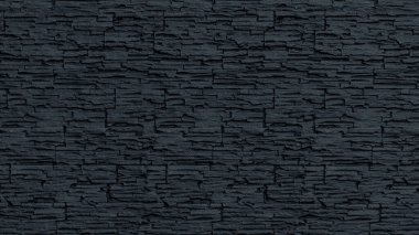 Çağdaş koyu gri taş bir duvar, dayanıklı, dokulu.