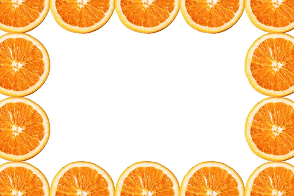 Orange Vit Bakgrund Rund Frukt Oranje Produkt Ochenky Läckra Och — Stockfoto