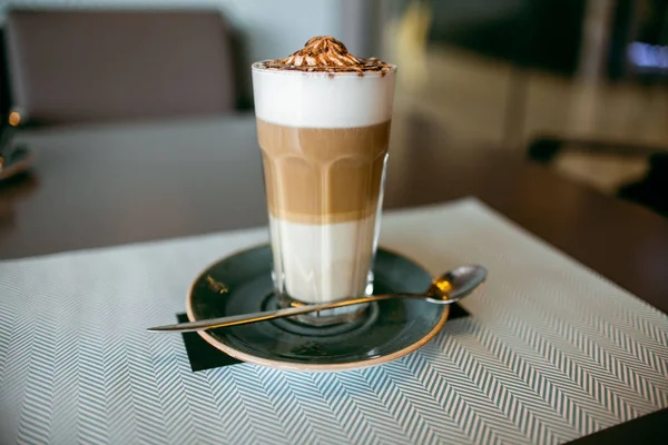 Gezellig Café Stad Koffie Dranken Stimuleren Sterk Amerikaans Cappuccino Latte — Stockfoto