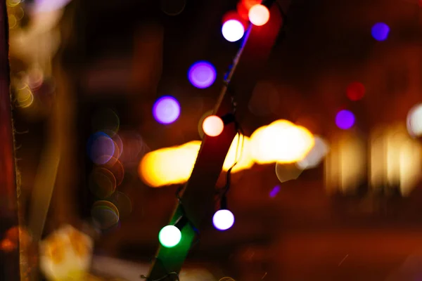 Fondo Borroso Con Navidad Bokeh — Foto de Stock