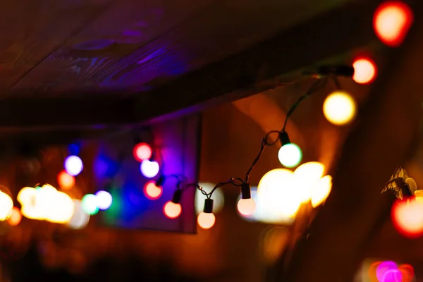 Noel Bokeh Ile Arka Plan Bulanık — Stok fotoğraf