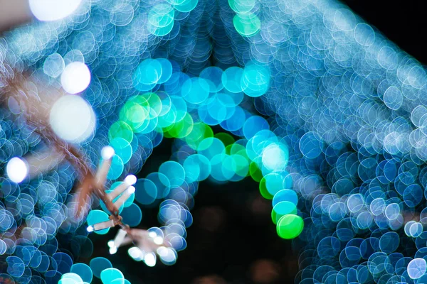 Noel Bokeh Ile Arka Plan Bulanık — Stok fotoğraf