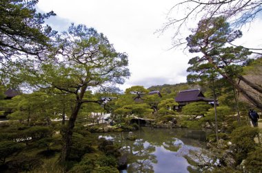Shrine'deki Ginkaku-ji tapınağı, Kyoto