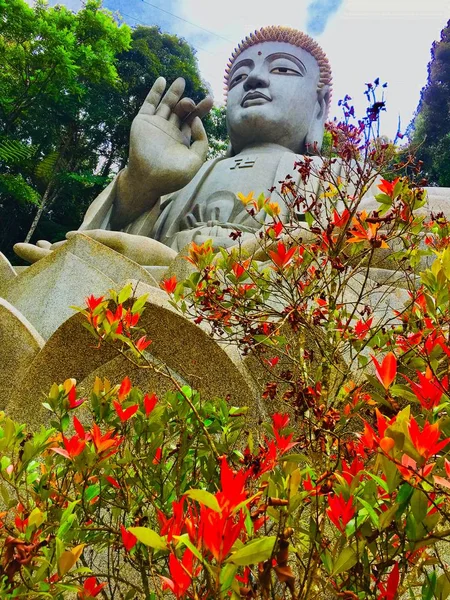 Hatalmas Buddha Szobor Nappali — Stock Fotó