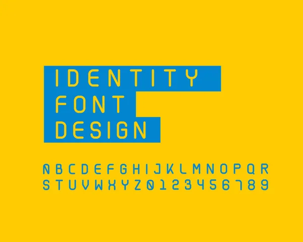 Identität Schriftdesign Bunte Vektorillustration — Stockvektor