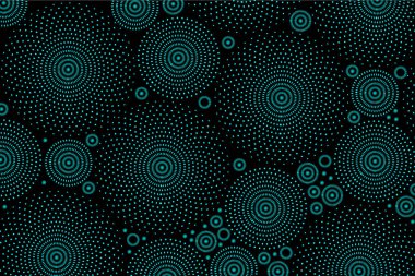 Siyah arka plan üzerinde mavi havai fişek deseni