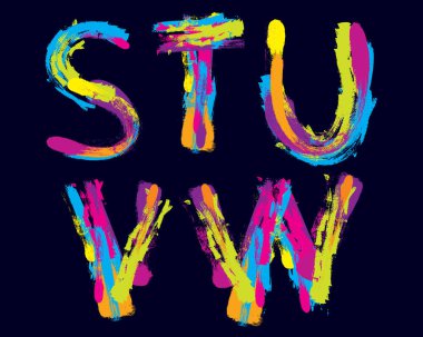 Suluboya boya lekeli el yazısı. 