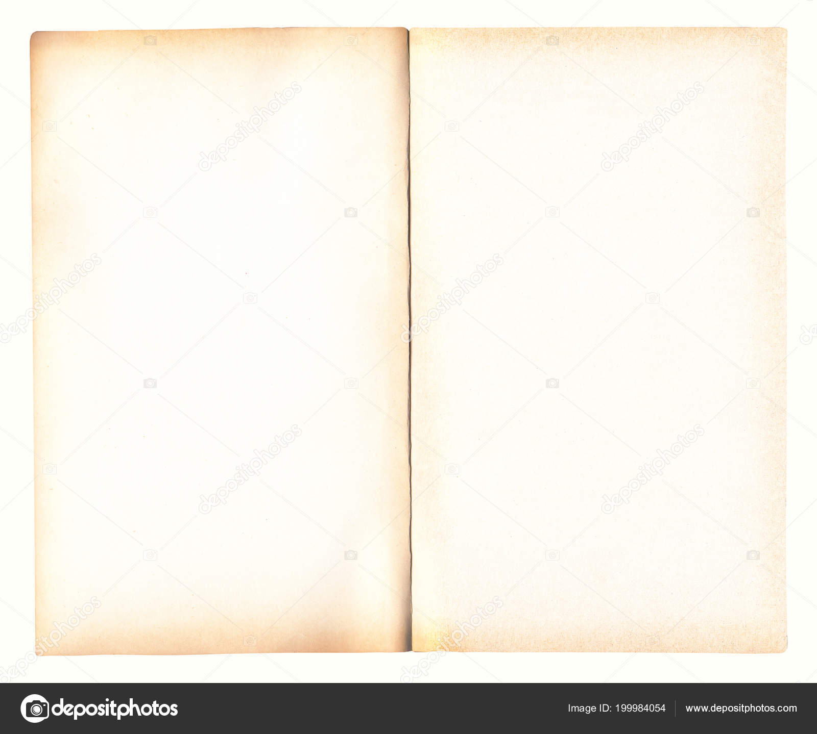 Old Open Book with Empty Pages Stock Image - Image of background,  isolation: 118507651