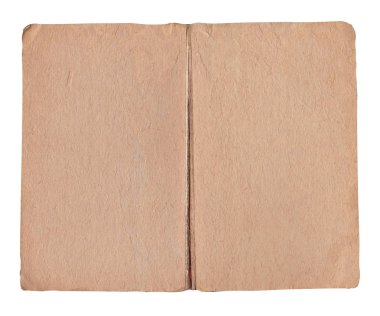  Beyaz arka plan üzerinde izole çok eski açık kitap. Yaşlı sayfaları ile eski kitaplar. Yaşlı kitap sarı lekeli sayfaları ile