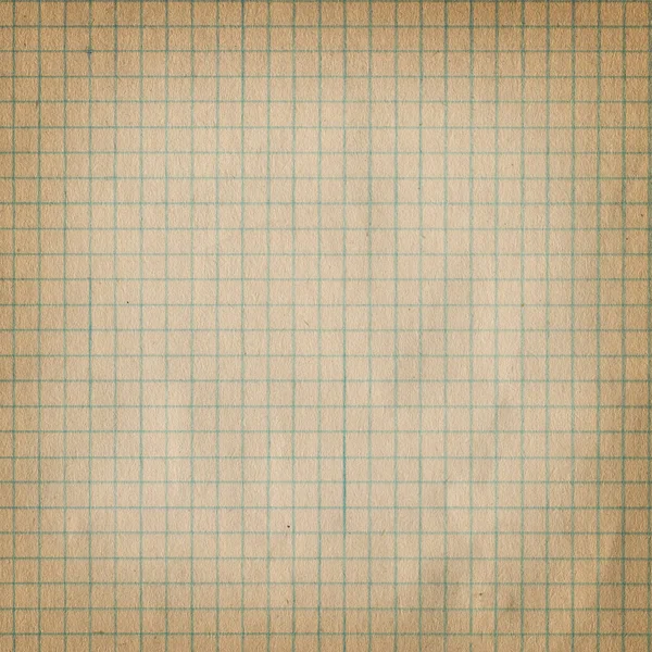 Squared paper sheet background. Yellow gold paper grid sheet background. Old yellowing paper. Old notebook paper background