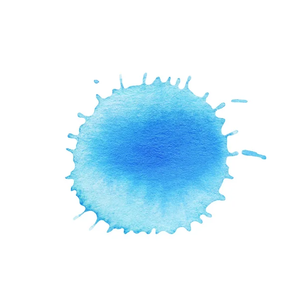 Абстрактный Синий Акварельный Фон Синяя Краска Абстрактное Акварельное Пятно Акварель — стоковое фото