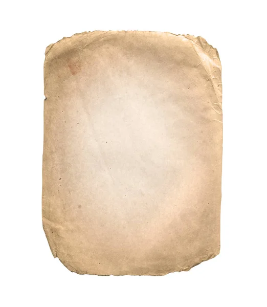 Old Brown Paper Texture Aged Worn Paper Old Paper Sheet — Stock Photo, Image