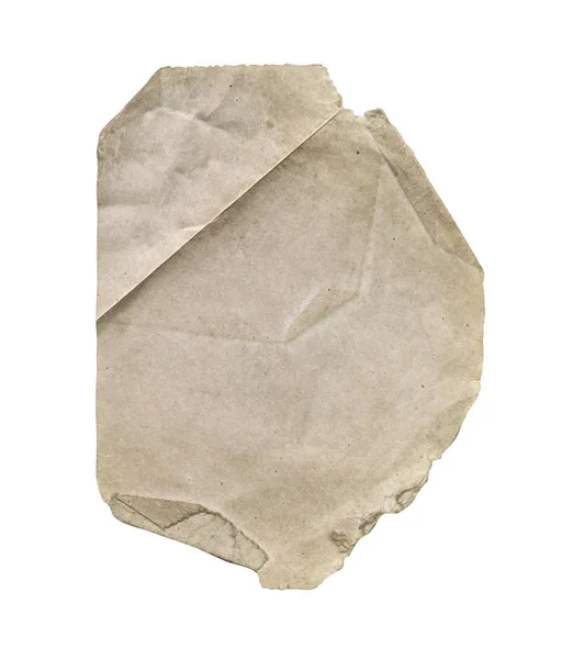 Oud Versleten Papier Oude Manusript Van Het Papier Perkament Geïsoleerd — Stockfoto