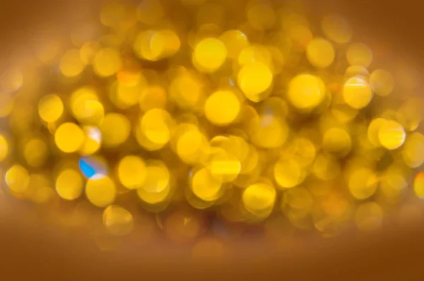 Gold Bokeh Background Abstract Blur Gold Bokeh Festive New Year — Stock Photo, Image