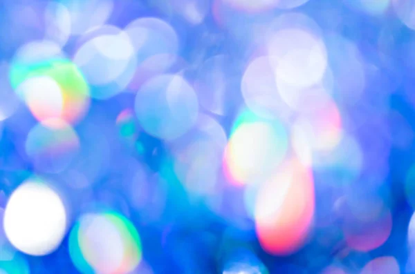 Зимний Сезонный Боке Фон Синие Световые Задние Фонари Голубой Пузырь — стоковое фото