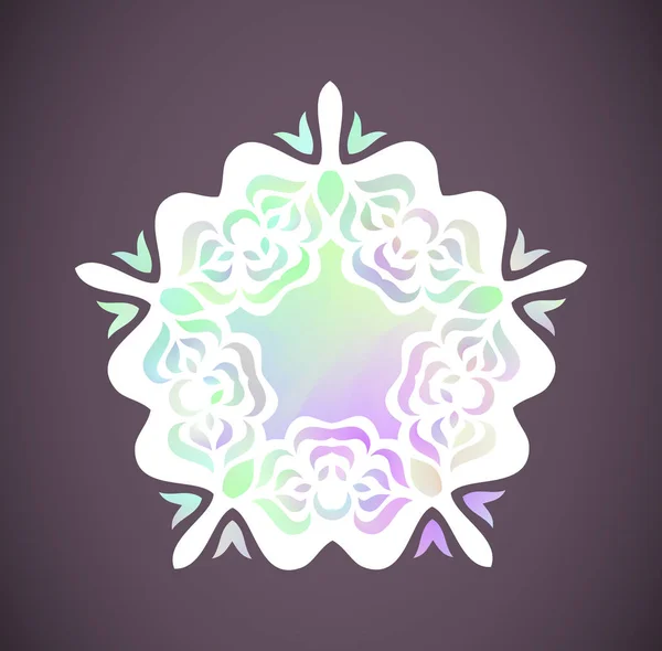 Textura Mandala Pastel Acuarela Mandala Garabato Arco Iris Dibujado Mano — Archivo Imágenes Vectoriales