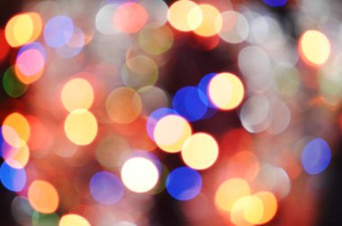 Soyut bokeh gece arka plan. Objektif yansıma parlama doku blur. Kış Noel zamanı. 