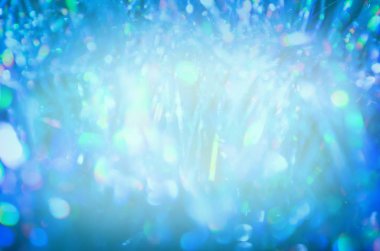 Soyut kış bokeh. Noel Kış arka plan. Arka plan bulanıklık karlı mavi. Yazı için alan