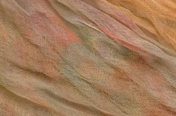 Bekleidungsstoff Orange Textur Abstrakte Orange Stoff Flamme Hintergrund — Stockfoto