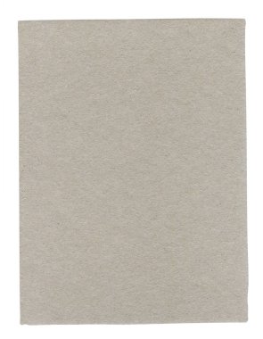 Gri kağıt üzerinde beyaz izole. Kağıt gri yırtık parçaları