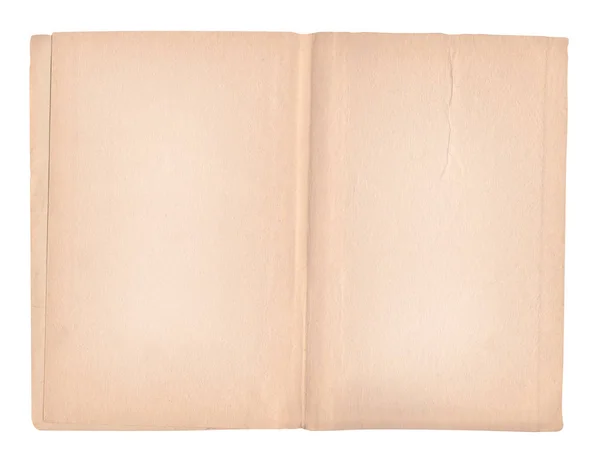 Open Oud Boek Geïsoleerd Een Witte Achtergrond Vintage Ouder Boek — Stockfoto