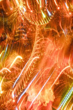 Gece bokeh konserin arka plan bulanık. Konser sahne ışıkları. Ufuk konser aydınlatma. Arka plan soyut Festivali bulanıklık