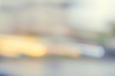 Renkli gece saat yol bokeh. Vintage sesi ufuk şehir ışık bokeh bulanık. Bulanık kentsel inşaat arka plan sahne