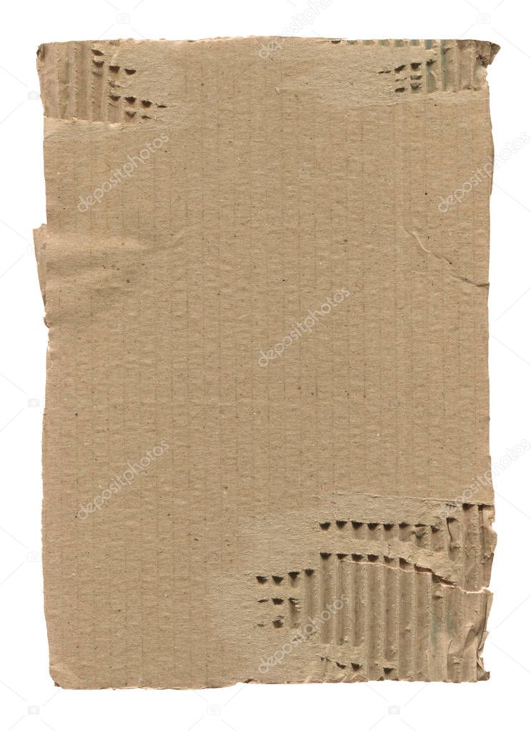 Corrugated cardboard texture. Textured recycled cardboard texture