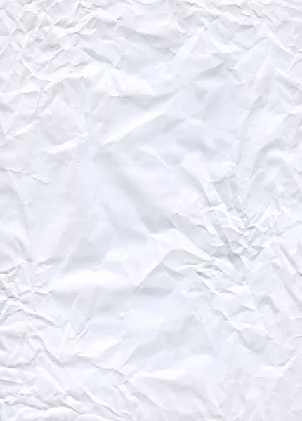 Bílá Zmačkaný Papír Pozadí Prázdné Pergamen — Stock fotografie