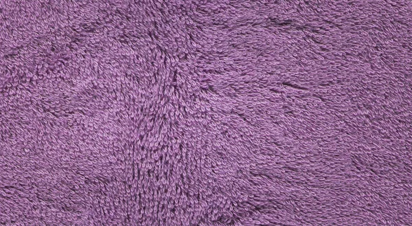 Terry Ściereczka Fioletowa Tekstura Tło Kolor Liliowy Kąpieli Bawełny Ręcznik — Zdjęcie stockowe
