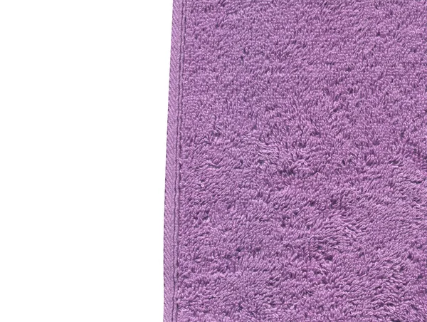 抽象的な紫タオルのテクスチャです 空白文字と白い背景で隔離のライラック テリー タオル テクスチャです ミニマル アート コンセプト — ストック写真