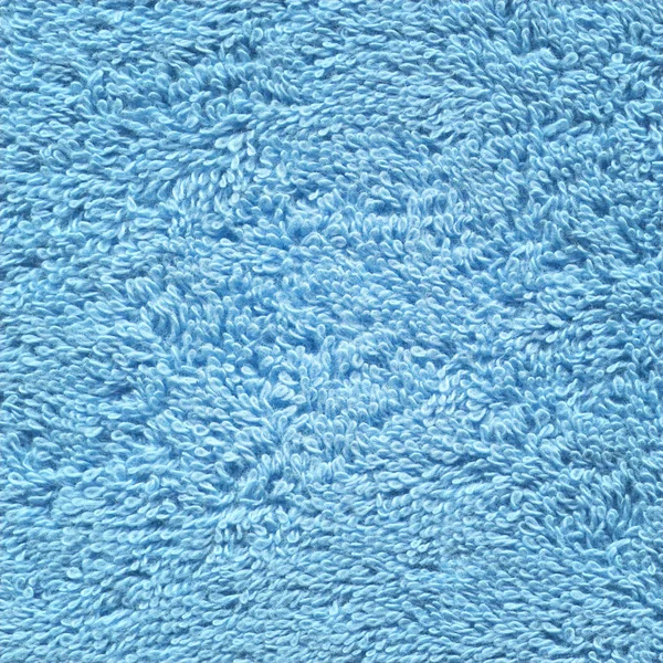 蓝色特雷织物纹理背景 蓝色棉浴巾 — 图库照片