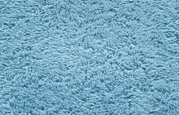 Blue Terry Fabric Texture Background Blue Cotton Bath Towel — Stock Photo, Image
