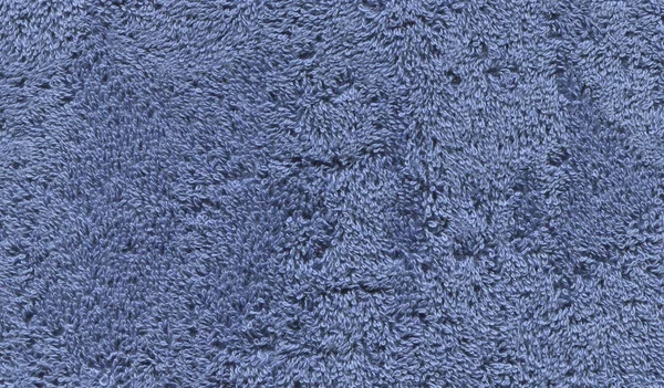 蓝色特雷织物纹理背景 蓝色棉浴巾 — 图库照片