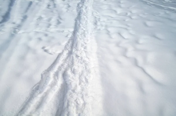 Winter Landschap Met Sneeuw Achtergrond Van Verse Sneeuw Sneeuwval Textuur — Stockfoto