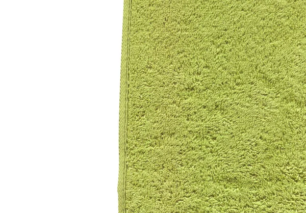 Groene Stof Handdoek Achtergrond Groene Handdoek Textuur — Stockfoto